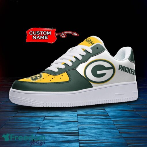 Green Bay Packers NFL AF1 Personalized Name Sneakers Air Force Shoes For Fans Product Photo 2