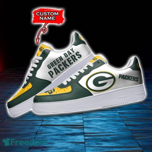 Green Bay Packers NFL AF1 Personalized Name Sneakers Air Force Shoes For Fans Product Photo 3