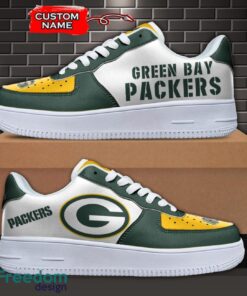 Green Bay Packers NFL AF1 Personalized Name Sneakers Air Force Shoes For Fans