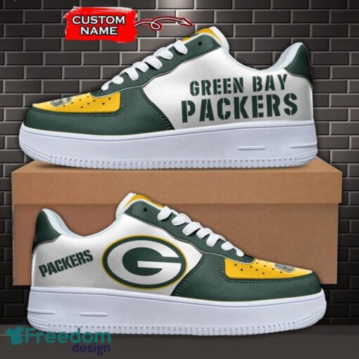 Green Bay Packers NFL AF1 Personalized Name Sneakers Air Force Shoes For Fans Product Photo 1