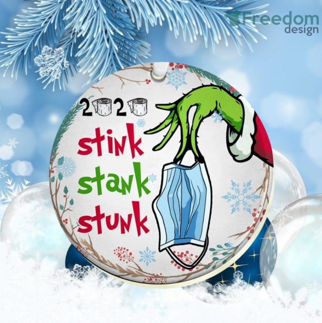 Grinch Stink Stank Stunk Christmas Ornament Funny Holiday Gift image Grinch Stink Stank Stunk Christmas Ornament - Funny Holiday Gift Product Photo 1