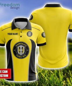 Harrogate Town AFC Polo Shirt Golf Lover Gift Ideas Custom Name Gift