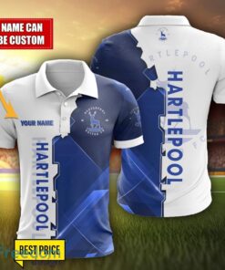 Hartlepool United Personalized Name 3D Polo Shirt