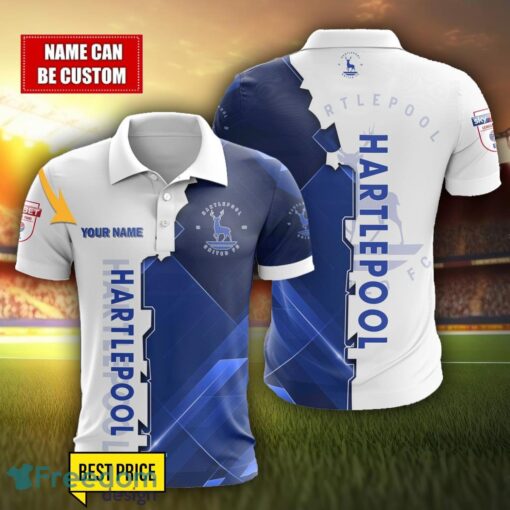 Hartlepool United Personalized Name 3D Polo Shirt Product Photo 1