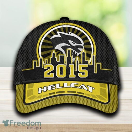 Hellcat Car Cap And Hat Yellow Black For Fans Full Print Gift Mens - Hellcat Car Cap And Hat Yellow Black For Fans Full Print Gift Mens