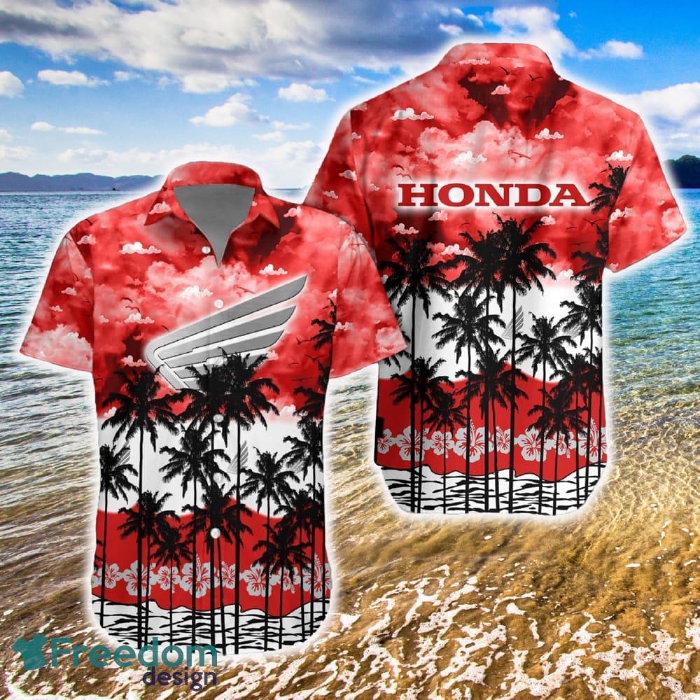 Honda Hawaiian Shirt Car Tree Vintage AOP Special Gifts - Honda Hawaiian Shirt Car Tree Vintage AOP Special Gifts