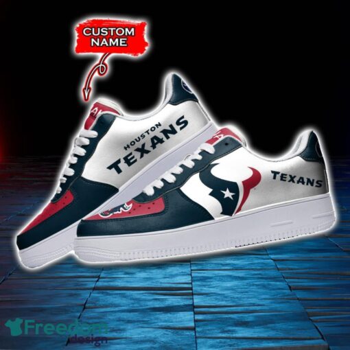 Houston Texans NFL AF1 Personalized Name Sneakers Air Force Shoes For Fans Product Photo 3