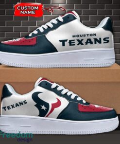 Houston Texans NFL AF1 Personalized Name Sneakers Air Force Shoes For Fans