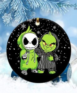 How The Grinch Jack Skellington Friends Christmas Ornament