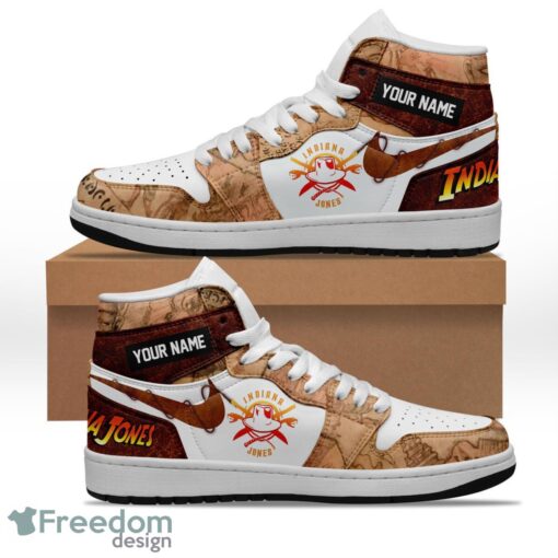 Indiana Jones Air Jordan Hightop Sneakers Shoes AJ1 Gift Ideas Shoes Product Photo 1