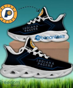 Indiana Pacers Sport Sneaker Monogram Gift Max Soul Shoes New For Fans - NBA Indiana Pacers Max Soul Sneakers Style 1