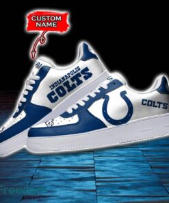 Indianapolis Colts NFL AF1 Personalized Name Sneakers Air Force Shoes For Fans Product Photo 3