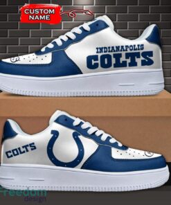 Indianapolis Colts NFL AF1 Personalized Name Sneakers Air Force Shoes For Fans