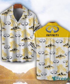 Infiniti Yellow Coconut Pattern Combo 3D Hawaiian Shirt And Shorts