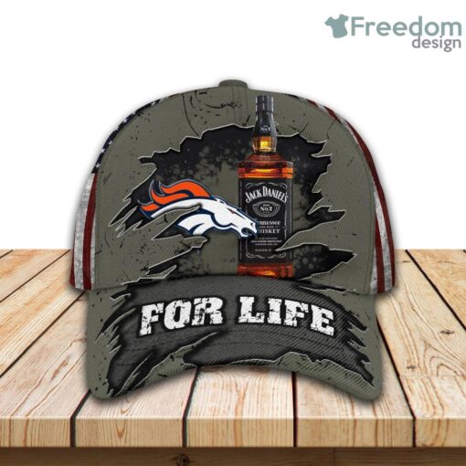 Jack Daniels Denver Broncos Classic Cap All Over Print 3D Product Photo 1