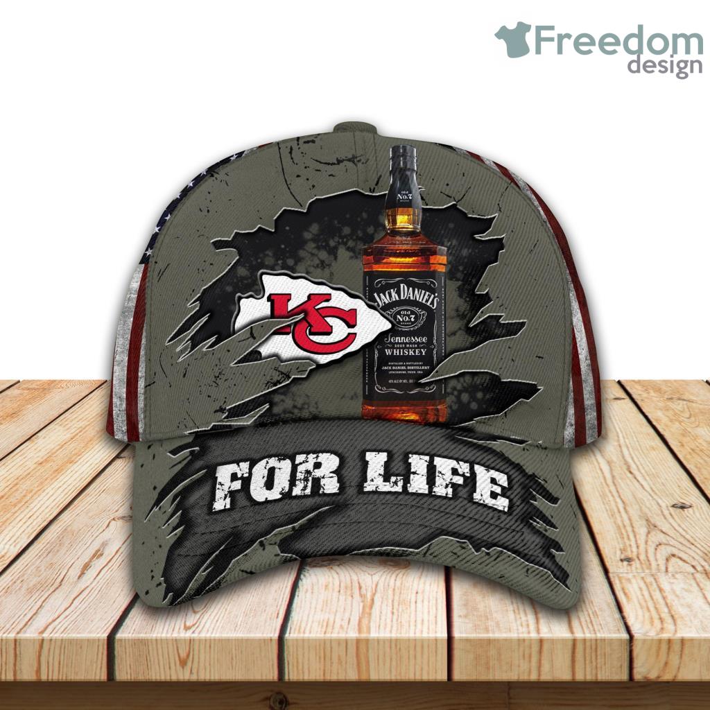 Jack Daniels Kansas City Chiefs Classic Cap All Over Print 3D Product Photo 1