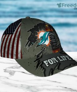 Jack Daniels Miami Dolphins Classic Cap All Over Print 3D Product Photo 2