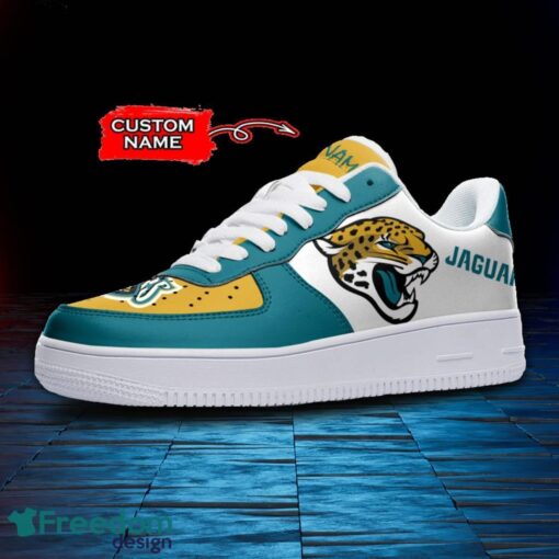 Jacksonville Jaguars NFL AF1 Personalized Name Sneakers Air Force Shoes For Fans Product Photo 2