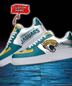 Jacksonville Jaguars NFL AF1 Personalized Name Sneakers Air Force Shoes For Fans Product Photo 3