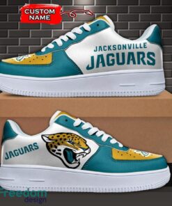 Jacksonville Jaguars NFL AF1 Personalized Name Sneakers Air Force Shoes For Fans