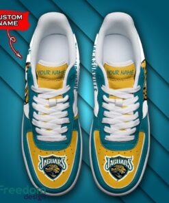 Jacksonville Jaguars NFL AF1 Personalized Name Sneakers Air Force Shoes For Fans Product Photo 4