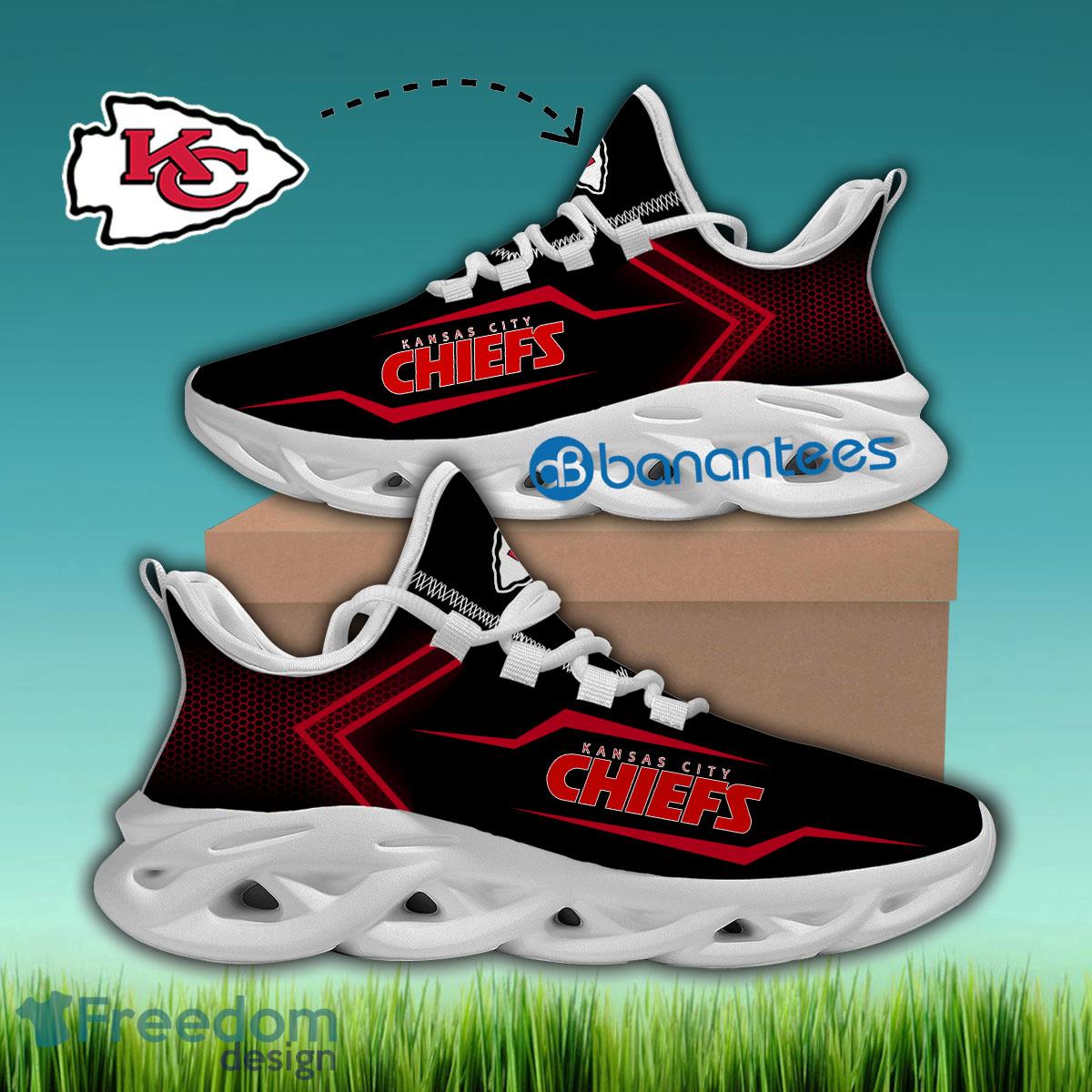 Kansas City Chiefs Chunky Sneaker Branding Gift Max Soul Shoes New For Fans - NFL Kansas City Chiefs Max Soul Sneakers Style 1