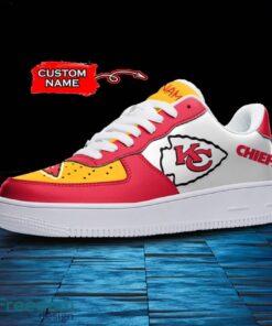 Kansas City Chiefs NFL AF1 Personalized Name Sneakers Air Force Shoes For Fans Product Photo 2