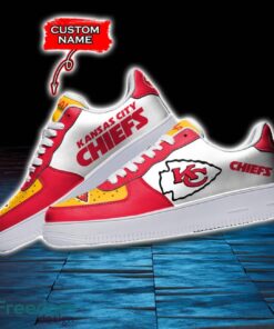 Kansas City Chiefs NFL AF1 Personalized Name Sneakers Air Force Shoes For Fans Product Photo 3