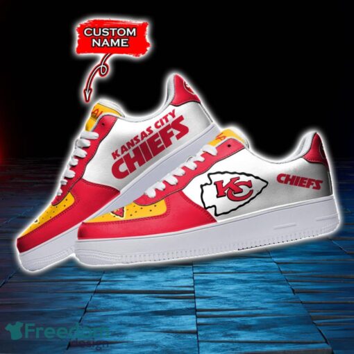 Kansas City Chiefs NFL AF1 Personalized Name Sneakers Air Force Shoes For Fans Product Photo 3