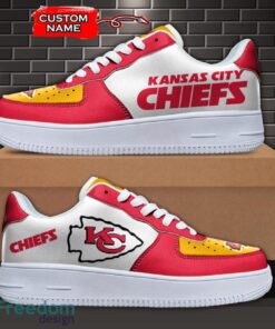 Kansas City Chiefs NFL AF1 Personalized Name Sneakers Air Force Shoes For Fans