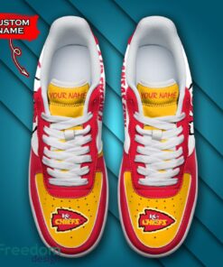 Kansas City Chiefs NFL AF1 Personalized Name Sneakers Air Force Shoes For Fans Product Photo 4