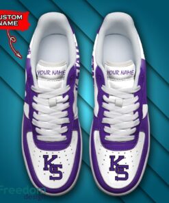 Kansas State Wildcats NCAA AF1 Personalized Name Sneakers Air Force Shoes For Fans Product Photo 4