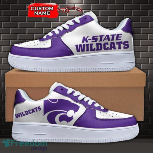 Kansas State Wildcats NCAA AF1 Personalized Name Sneakers Air Force Shoes For Fans Product Photo 1