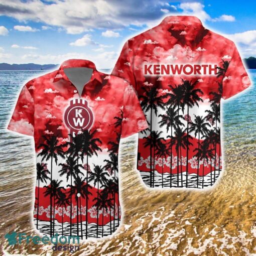 Kenworth AOP Hawaiian Shirt Car Tree Vintage Gift For Fans - Kenworth AOP Hawaiian Shirt Car Tree Vintage Gift For Fans