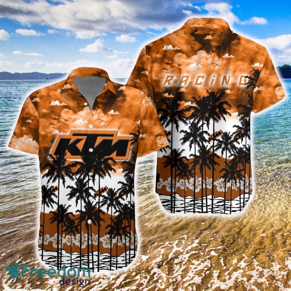 KTM Hawaiian Shirt Car Tree Vintage AOP Special Gifts - KTM Hawaiian Shirt Car Tree Vintage AOP Special Gifts