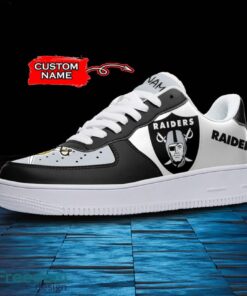 Las Vegas Raiders NFL AF1 Personalized Name Sneakers Air Force Shoes For Fans Product Photo 2