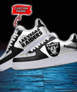 Las Vegas Raiders NFL AF1 Personalized Name Sneakers Air Force Shoes For Fans Product Photo 3