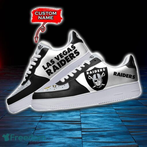 Las Vegas Raiders NFL AF1 Personalized Name Sneakers Air Force Shoes For Fans Product Photo 3