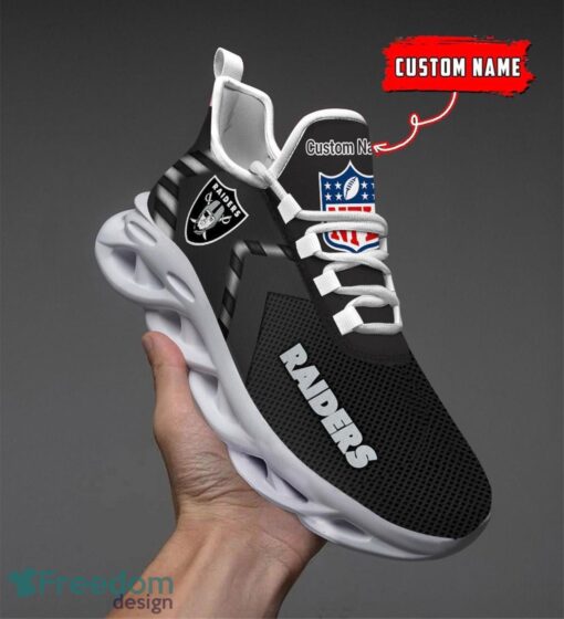 Las Vegas Raiders NFL Max Soul Shoes Sneakers For Men And Women Personalized Name Product Photo 4