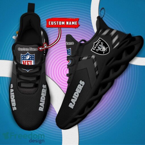 Las Vegas Raiders NFL Max Soul Shoes Sneakers For Men And Women Personalized Name Product Photo 5