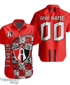 LIGA MX Atlas F.C 3D Hawaiian Shirt Custom Name And Number Shirt