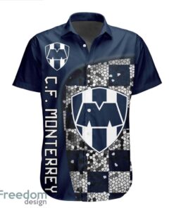 LIGA MX C.F. Monterrey 3D Hawaiian Shirt Custom Name And Number Shirt Product Photo 2