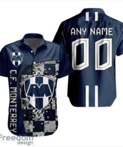 LIGA MX C.F. Monterrey 3D Hawaiian Shirt Custom Name And Number Shirt Product Photo 1