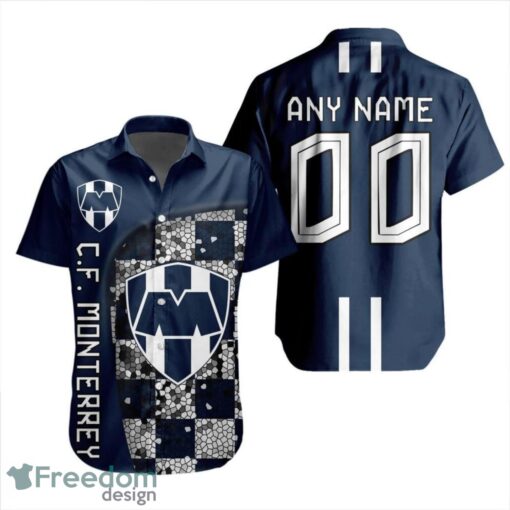 LIGA MX C.F. Monterrey 3D Hawaiian Shirt Custom Name And Number Shirt Product Photo 1