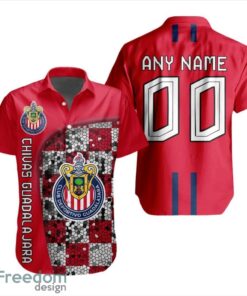 LIGA MX Chivas Guadalajara 3D Hawaiian Shirt Custom Name And Number Shirt Product Photo 1