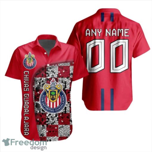 LIGA MX Chivas Guadalajara 3D Hawaiian Shirt Custom Name And Number Shirt Product Photo 1