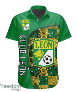 LIGA MX Club Leon 3D Hawaiian Shirt Custom Name And Number Shirt Product Photo 2