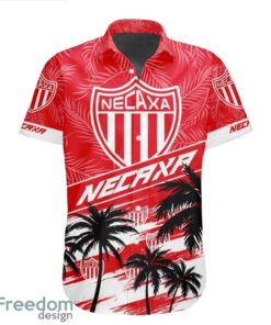 LIGA MX Club Necaxa Coconut Logo Pattern 3D Hawaiian Shirt Product Photo 2