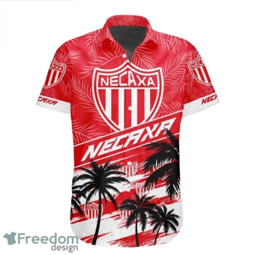 LIGA MX Club Necaxa Coconut Logo Pattern 3D Hawaiian Shirt Product Photo 2