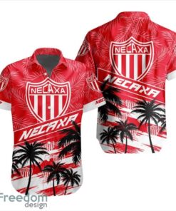 LIGA MX Club Necaxa Coconut Logo Pattern 3D Hawaiian Shirt